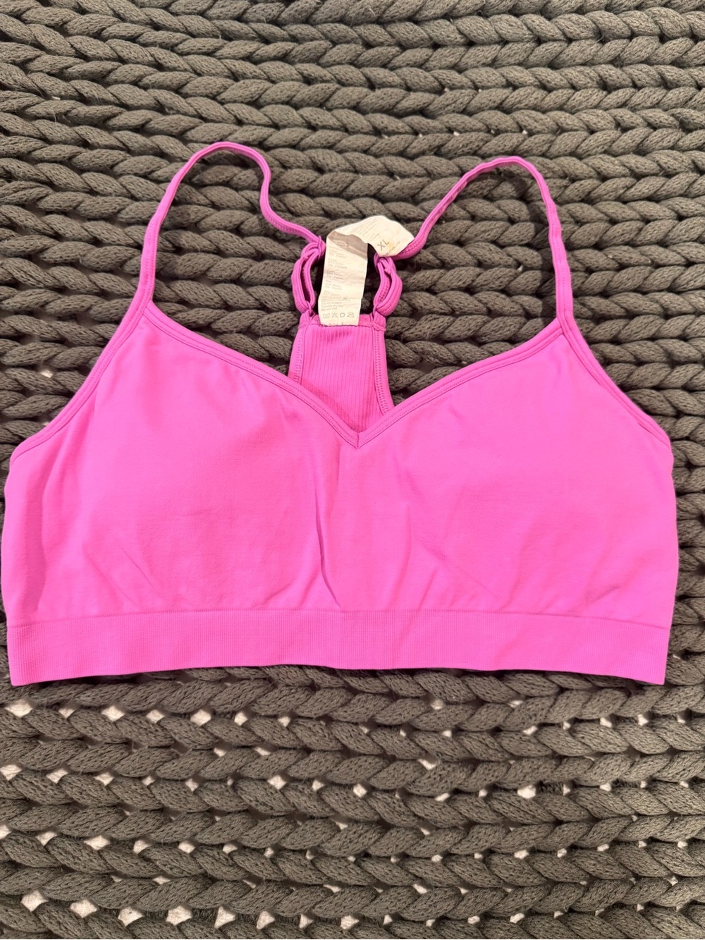 Fabletics Bright Pink Racerback Bralette